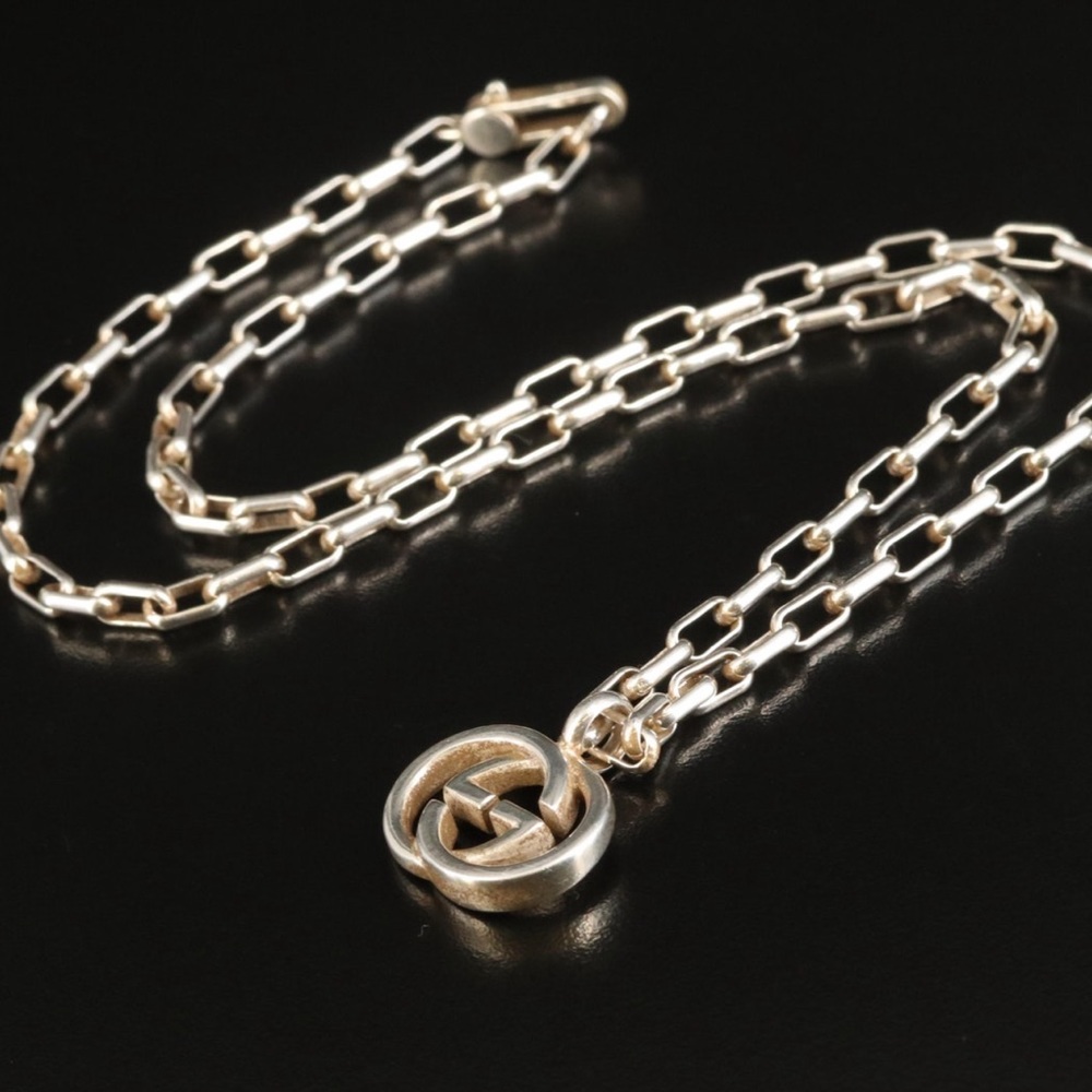 Gucci sterling silver pendent made in Italy. - Picture 3 of 5